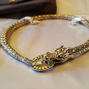 John Hardy Legends Naga Scale Dragon Necklace 18"